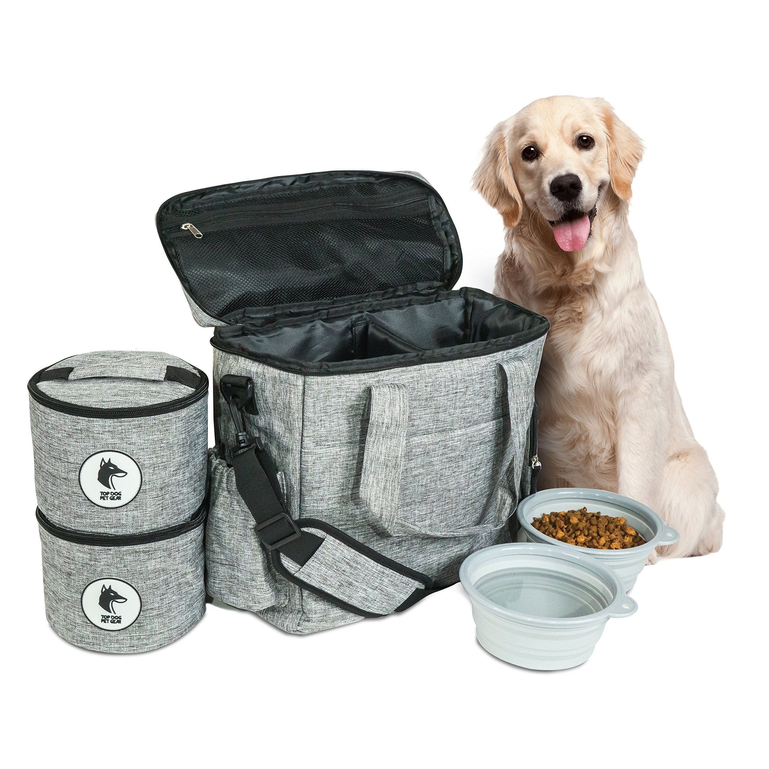 Top Dog Pet Travel Bag with Bowls