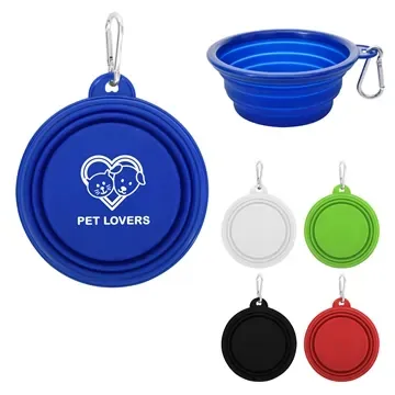 Pet Lovers Collapsible Silicone Bowl