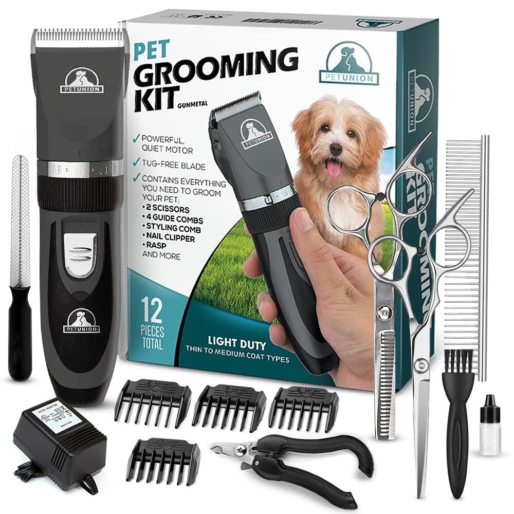 PETUNION 12-Piece Pet Grooming Kit